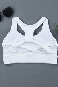 Thumbnail for Racerback Push Up Sports Bra