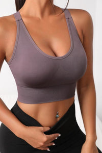 Thumbnail for Scoop Neck Long Active Bra