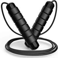 Thumbnail for Jump Rope, Tangle-Free Rapid Speed Jumping Rope Cable with Ball Bearings for Women, Men, and Kids, Adjustable Steel Jump Rope Workout with Foam Handles for Fitness, Home Exercise & Slim Body