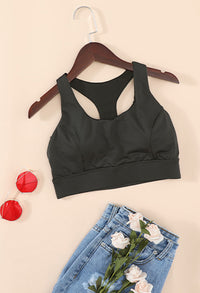 Thumbnail for Racerback Push Up Sports Bra